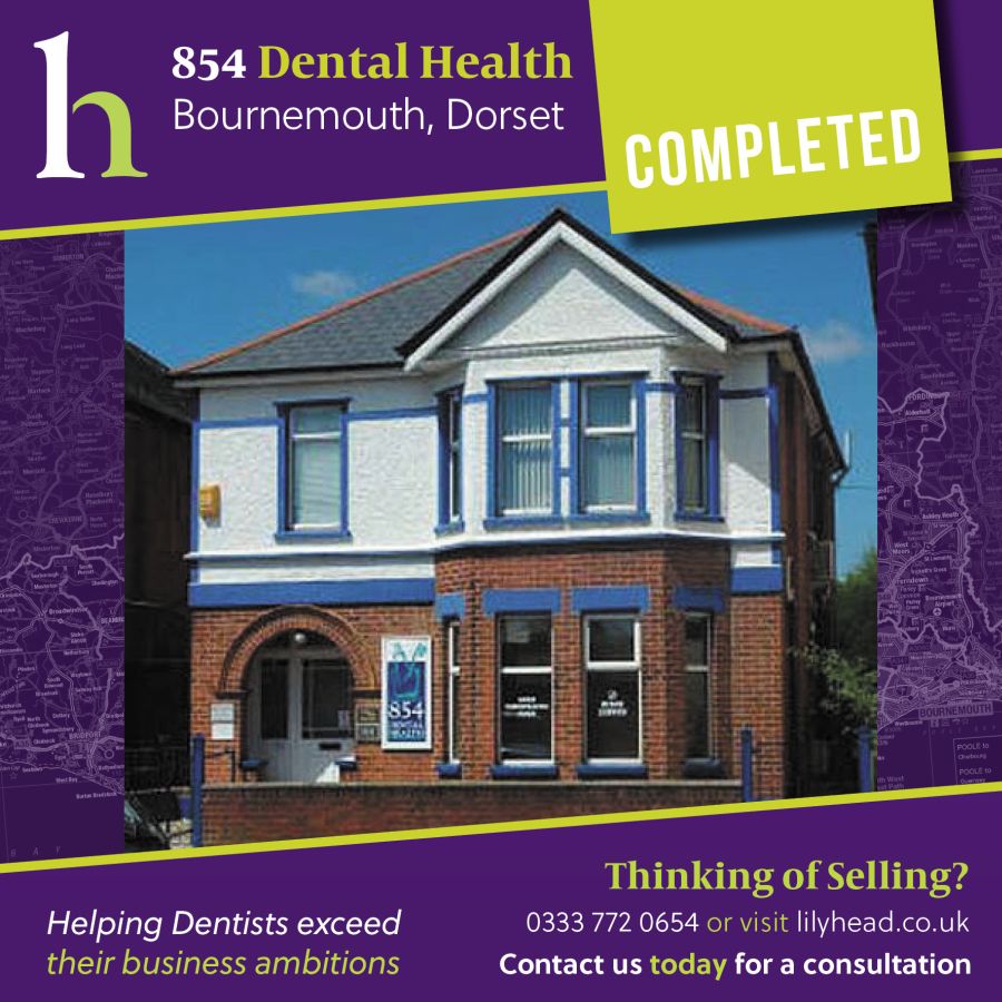 854 Dental Completes - Lily Head Dental Practice Sales