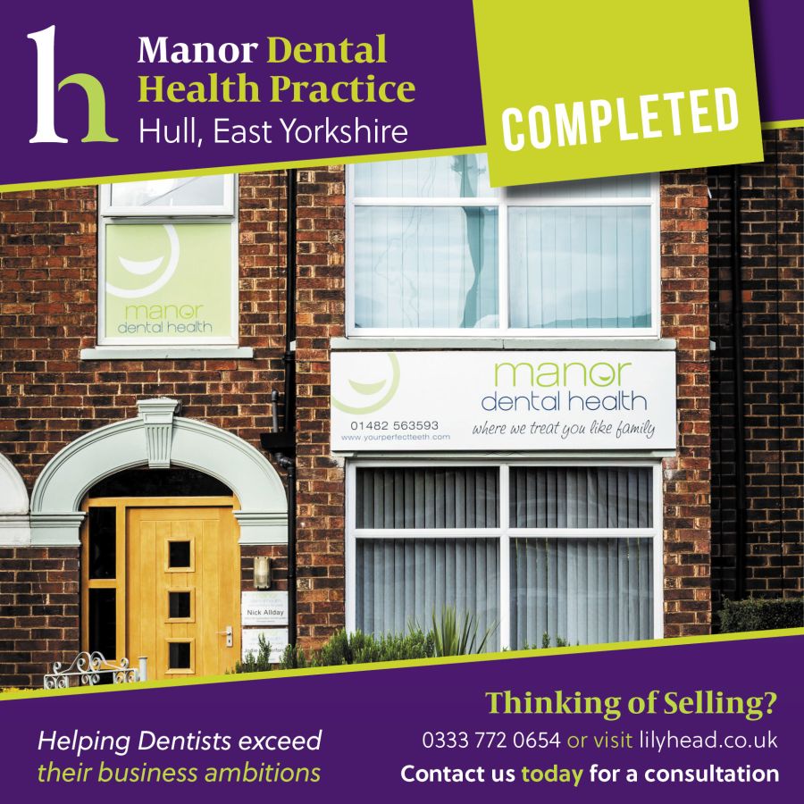 Manor Dental Health Completes - Lily Head Dental Practice Sales